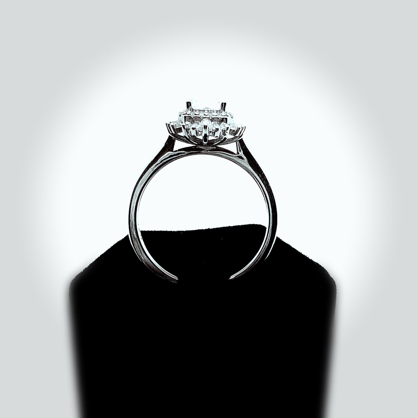 Vintage Halo Cz Ring