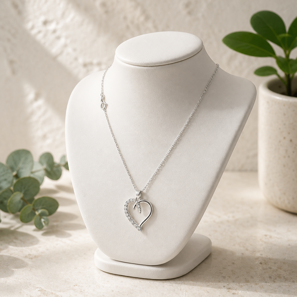 Cz Cute Heart Necklace