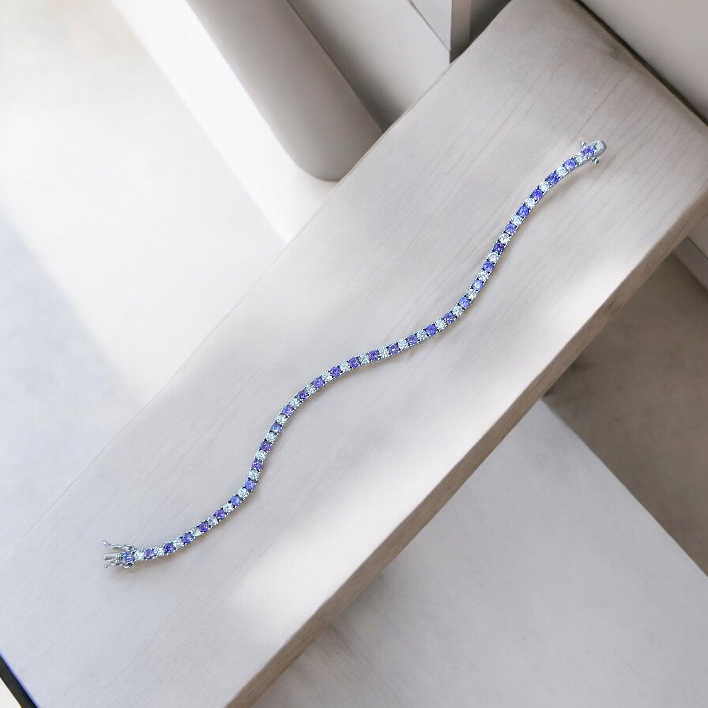 CZ Amethyst Tennis Bracelet