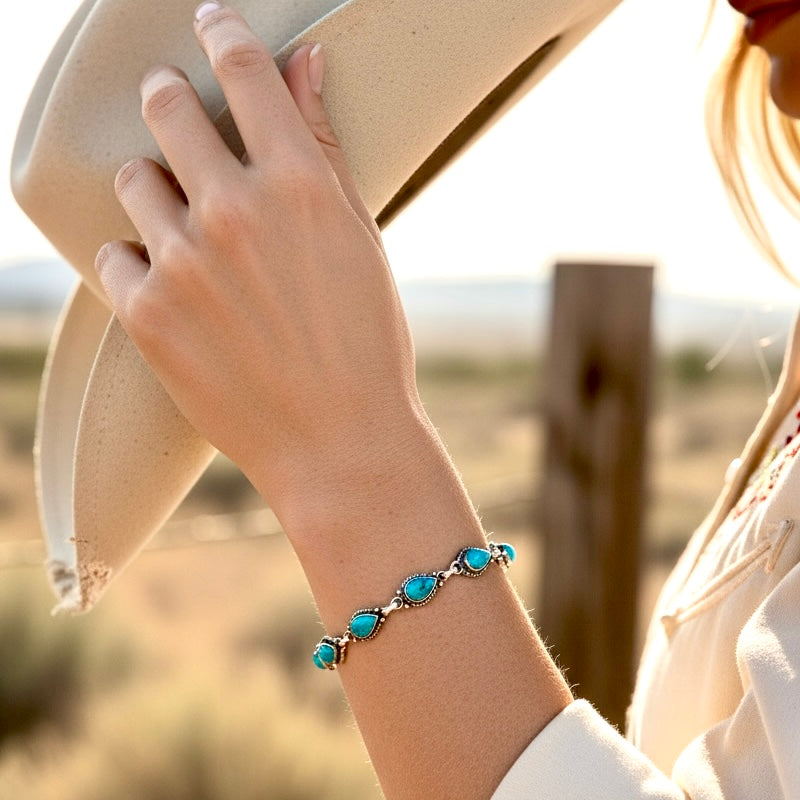 Vintage Turquoise Western Bracelet