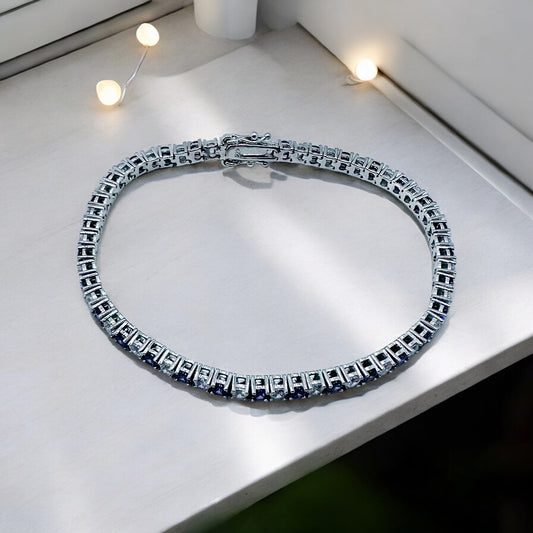 CZ Amethyst Tennis Bracelet