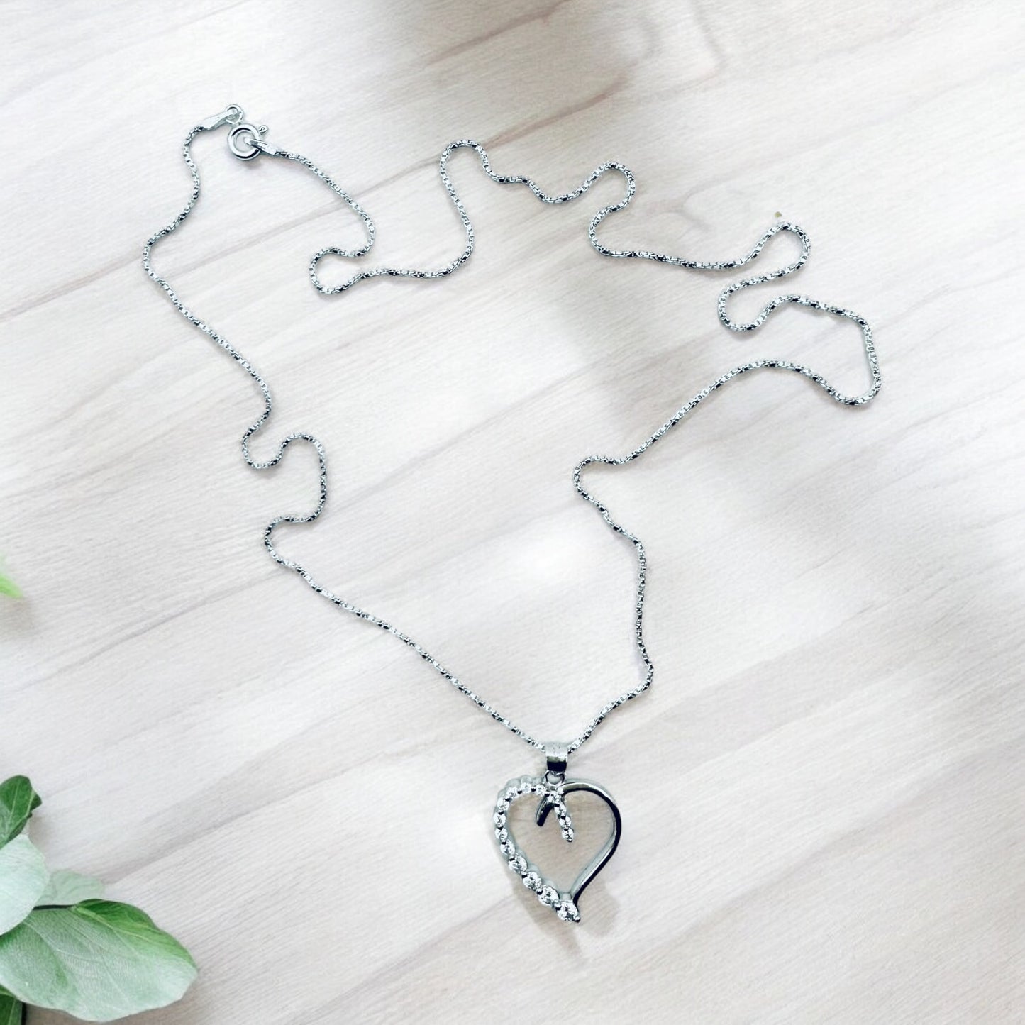 Cz Cute Heart Necklace