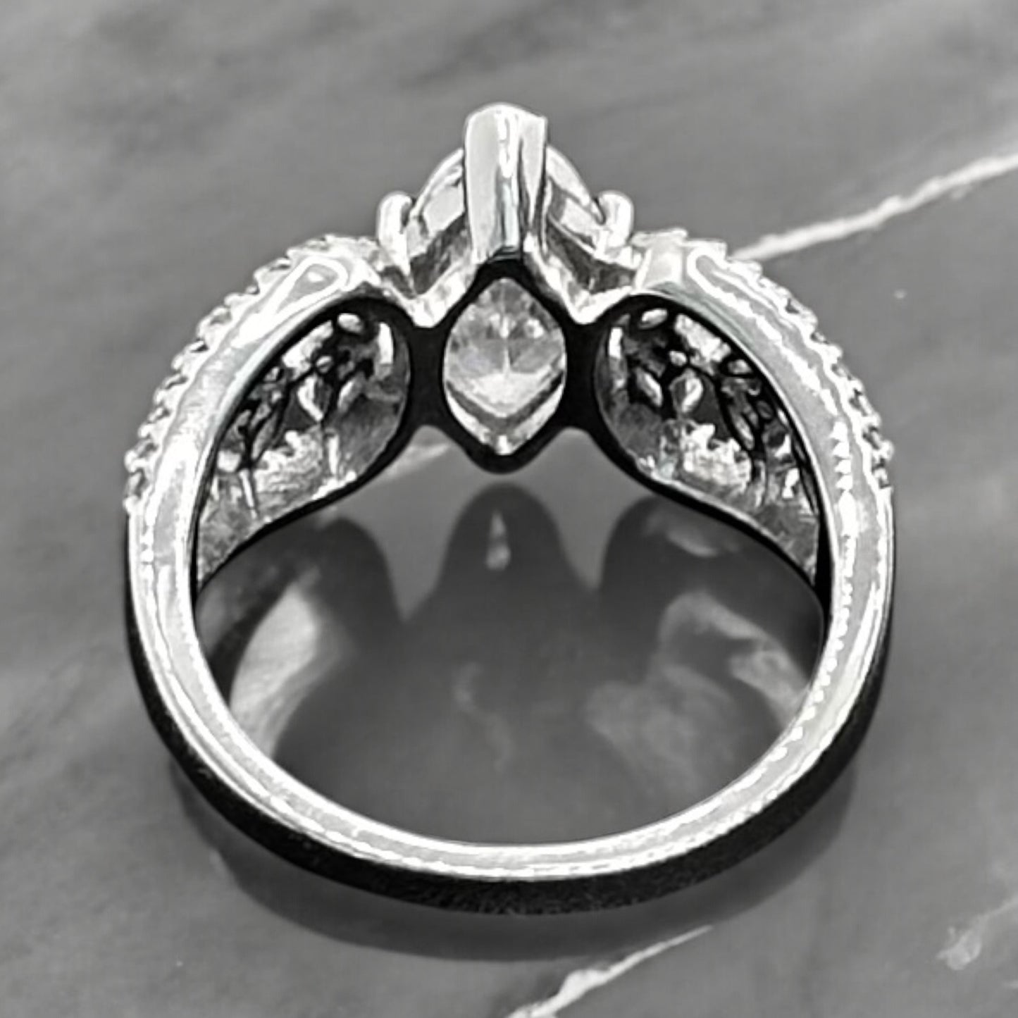 Clear Marquise Cz Ring